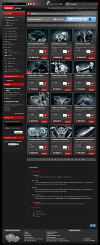 E-Shop Chrome Galaxy - Výpis produktů